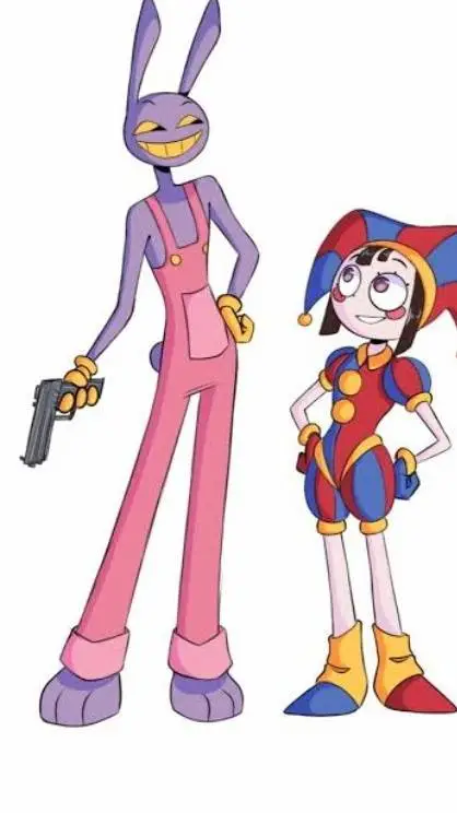 ai character: tadc pomni x jax background