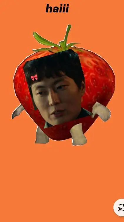 ai character: strawberry jaewon  background