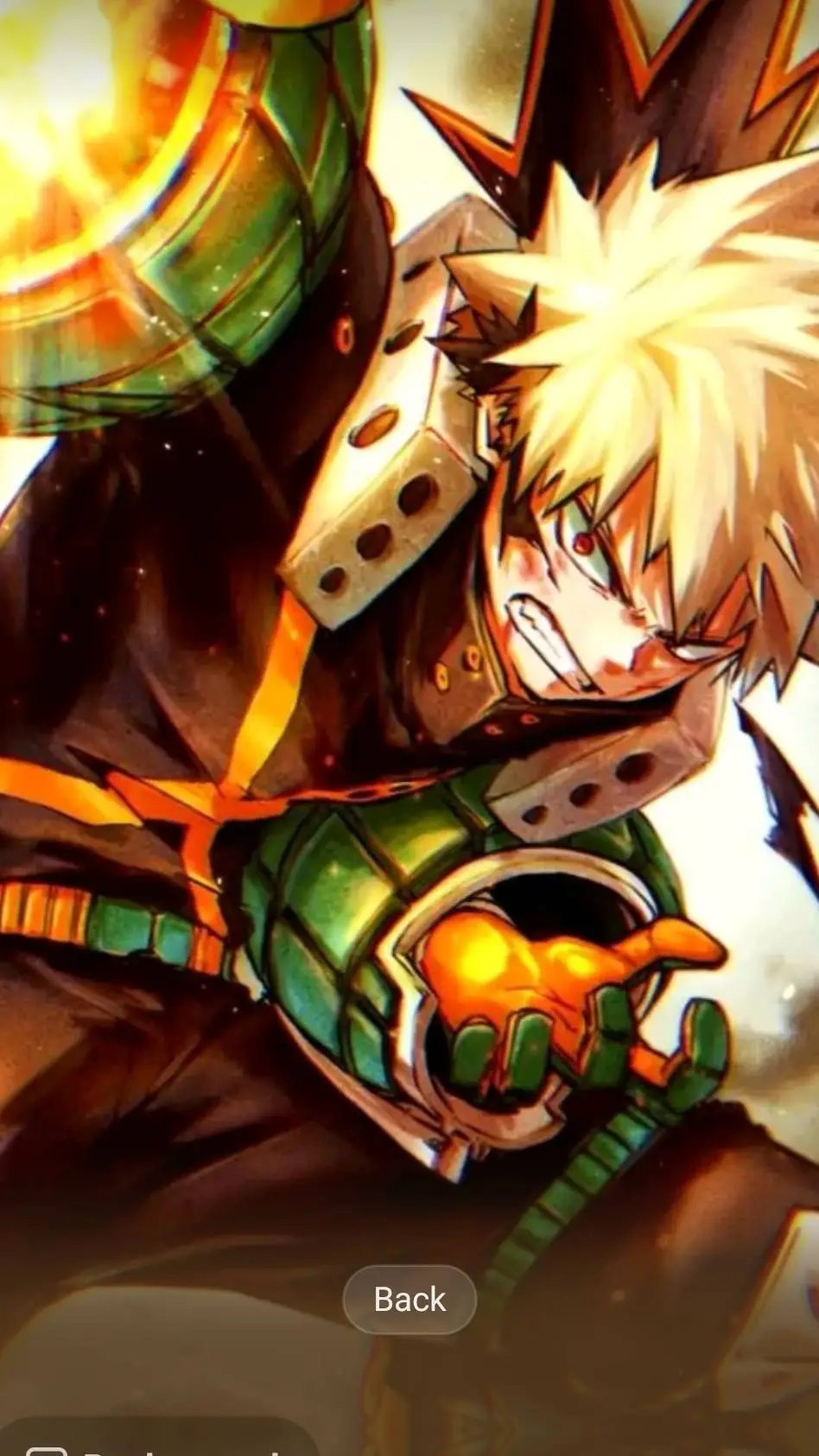 ai character: mha bakugo  background