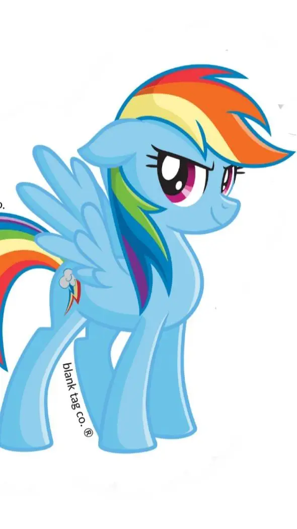 ai character: Rainbow Dash background