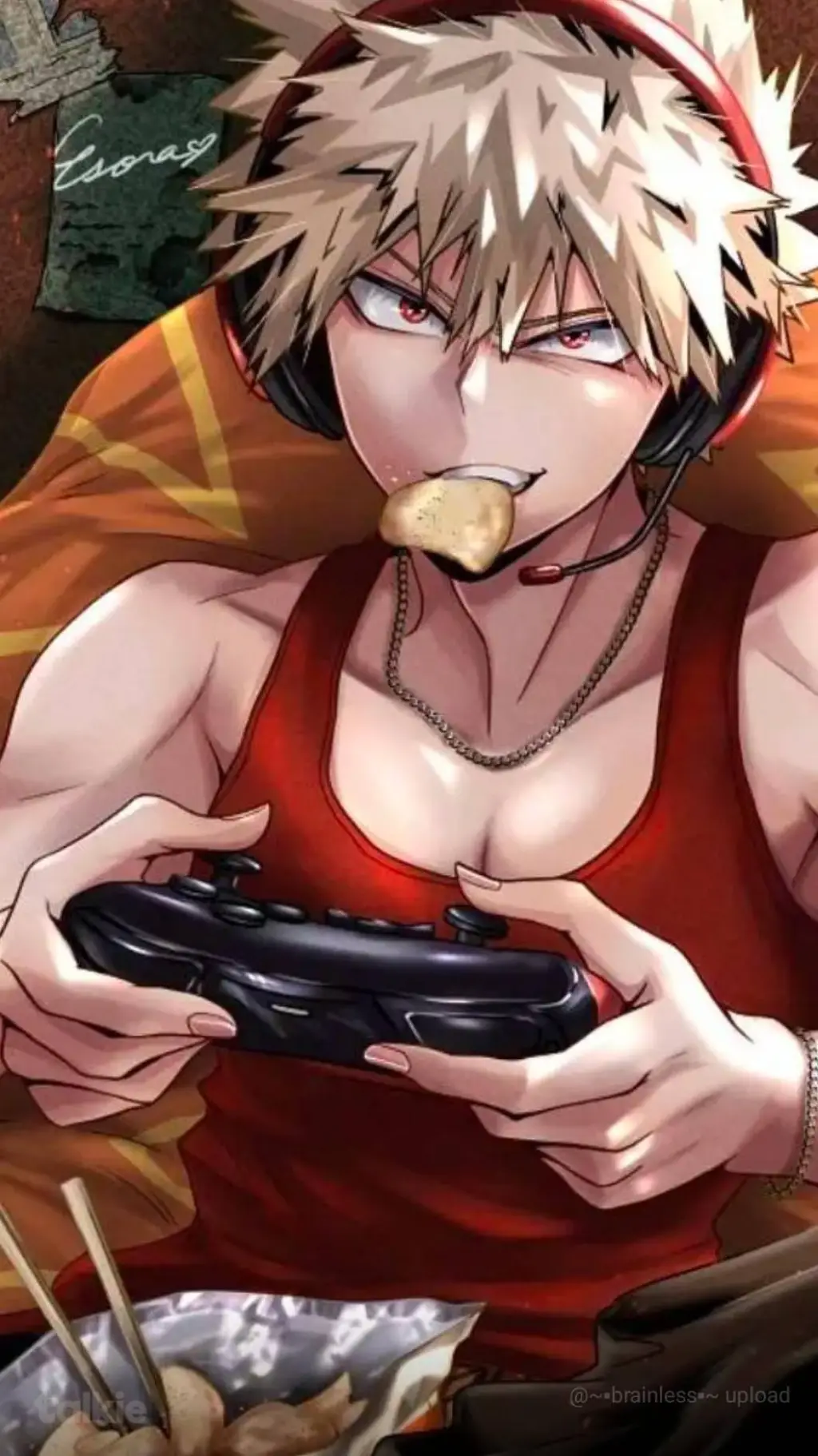 ai character: bakugo x Noah background