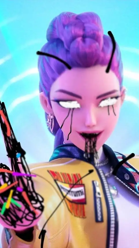 ai character: pibby in K-pop background
