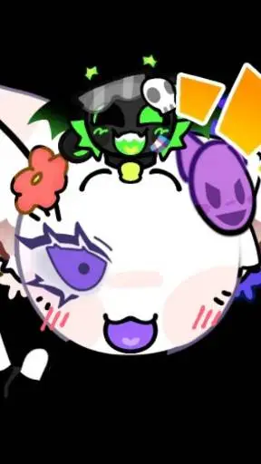 ai character: grape background