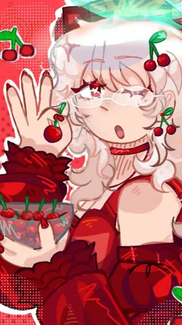 ai character: CELYNNEI ❤️🍒 background