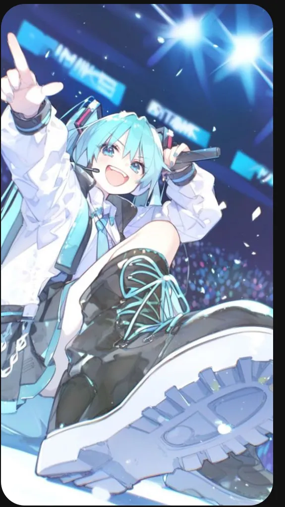 ai character: Hatsune miku background