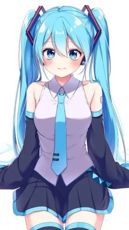 ai character: Hatsune Miku  background
