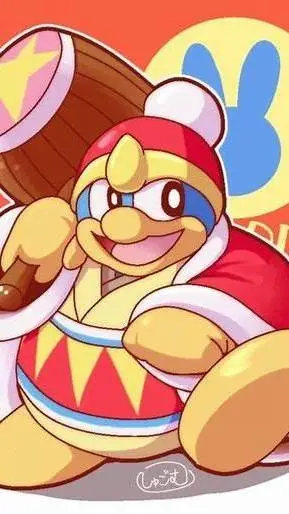 ai character: baby king dedede  background