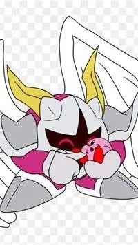 ai character: galaxy and kirby background