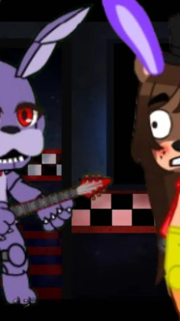 ai character: Me & Sister FNAF1 background