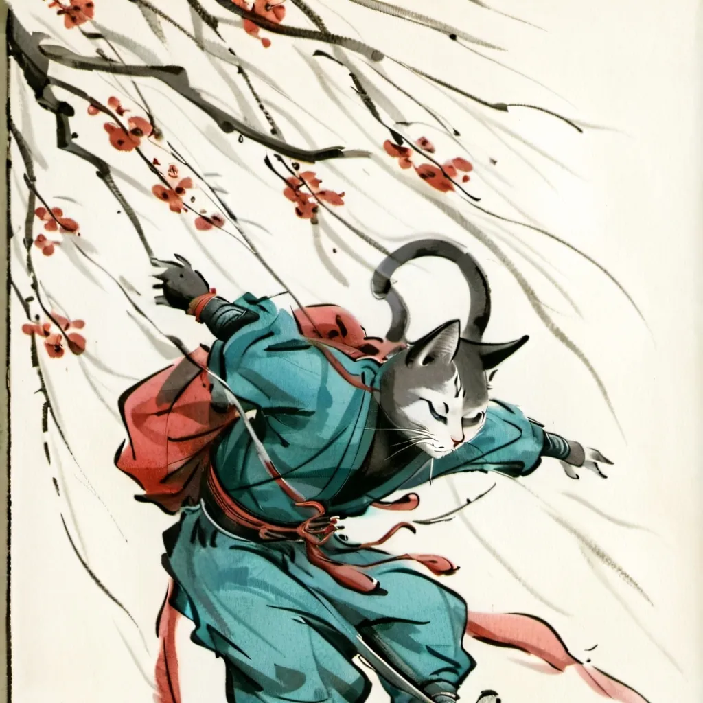 chat with ai character: ninja cat