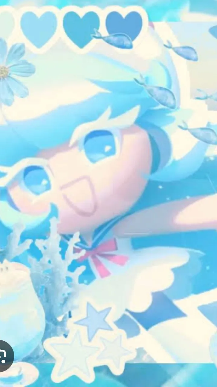 ai character: Cream soda cookie background