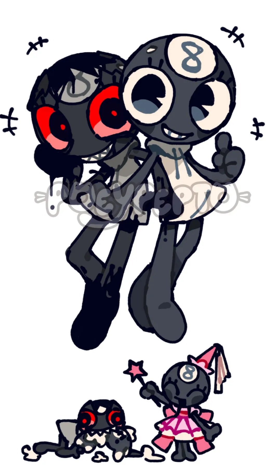 ai character: Dandys world  background