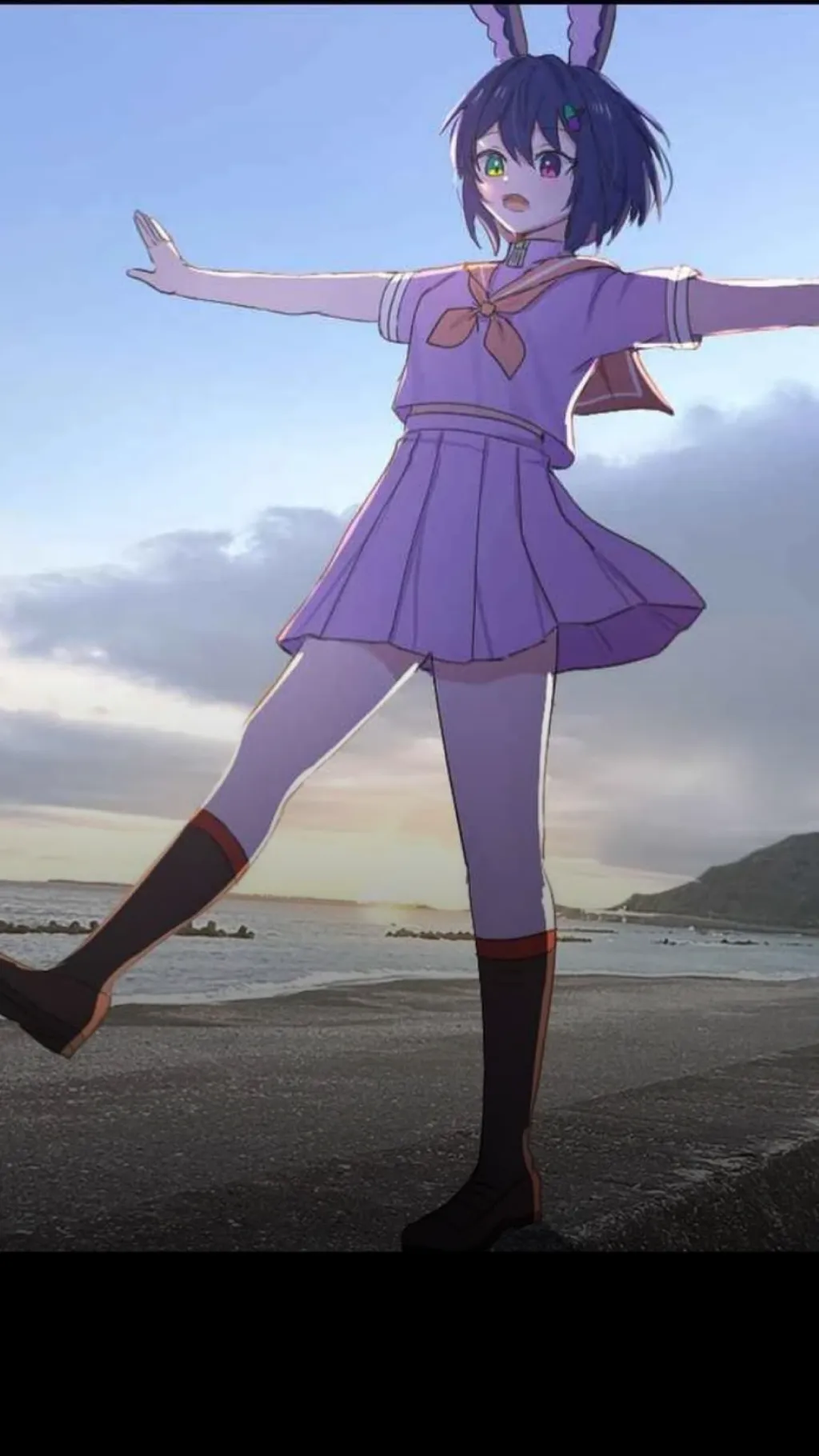 ai character: 💜Moka.~ background