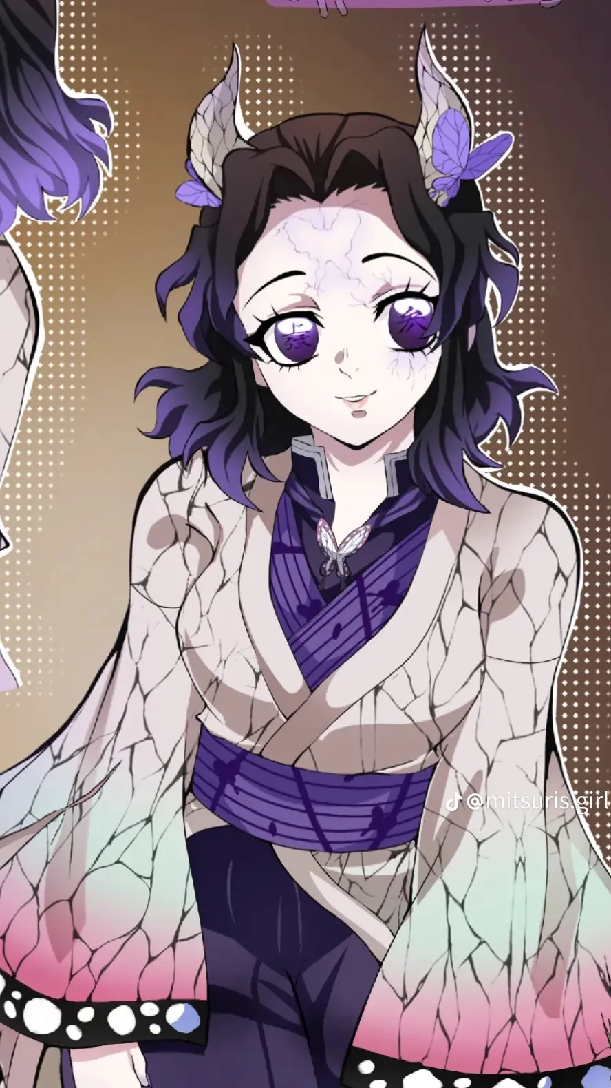 ai character: Shinobu as a demon background