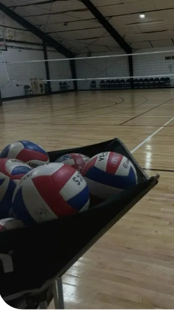 ai character: Kny volleyballl background