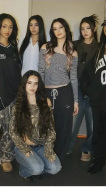 ai character: Katseye  background