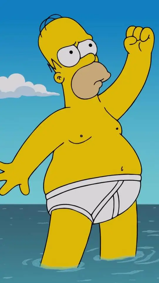 ai character: increíble Homero background