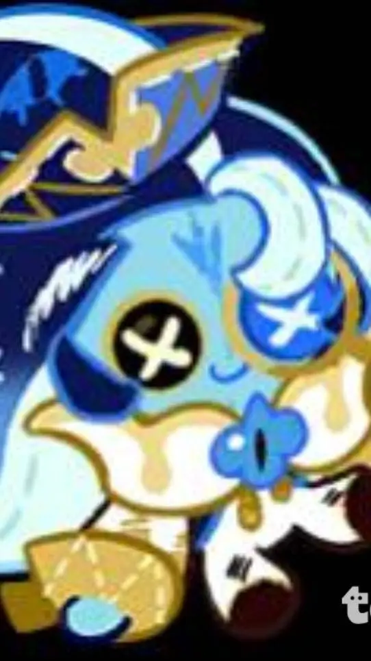 ai character: shadow milk cookie background