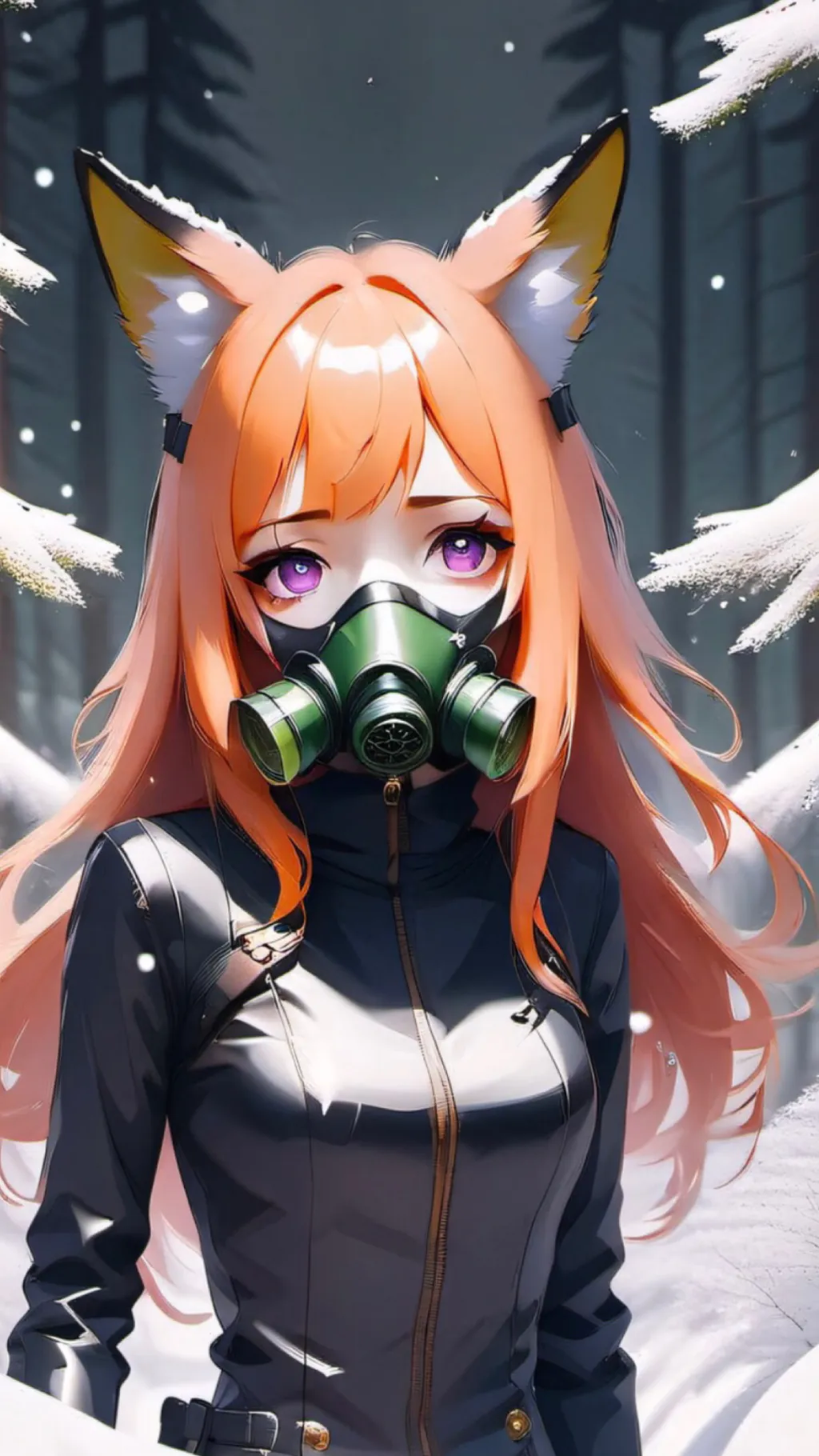 ai character: Foxy background