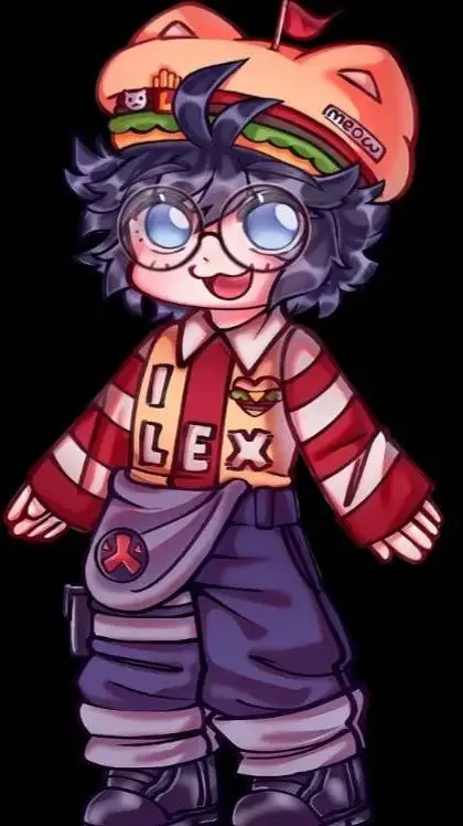 ai character: lex x cely  background