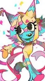 ai character: yatta the piñata background
