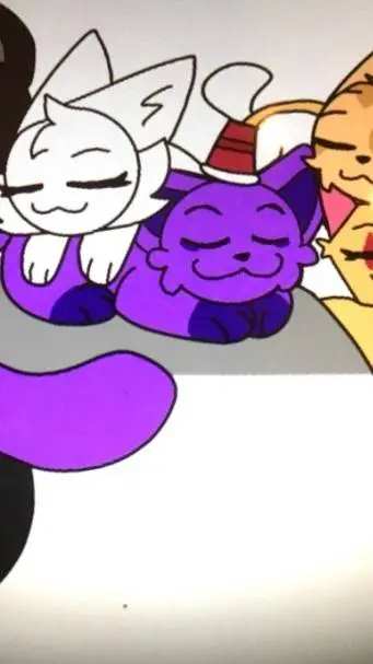 ai character: cats background