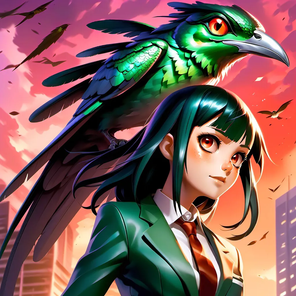 chat with ai character: Tokoyami x tsu