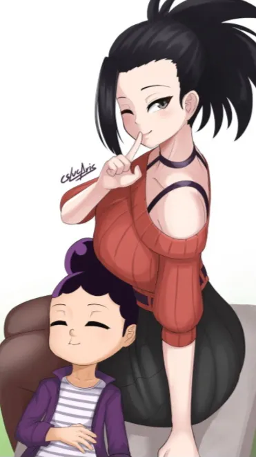 ai character: Momo x mineta background