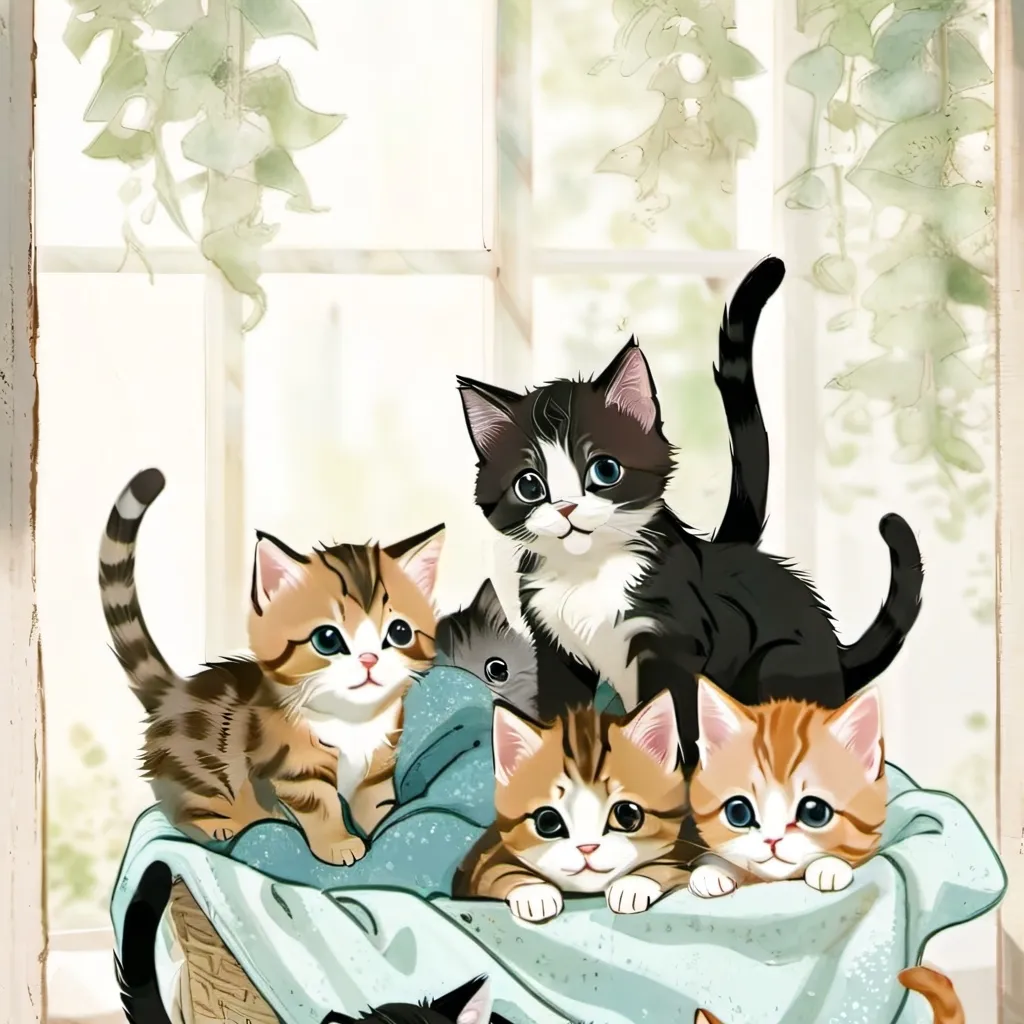 chat with ai character: 8 gatitas bebés 