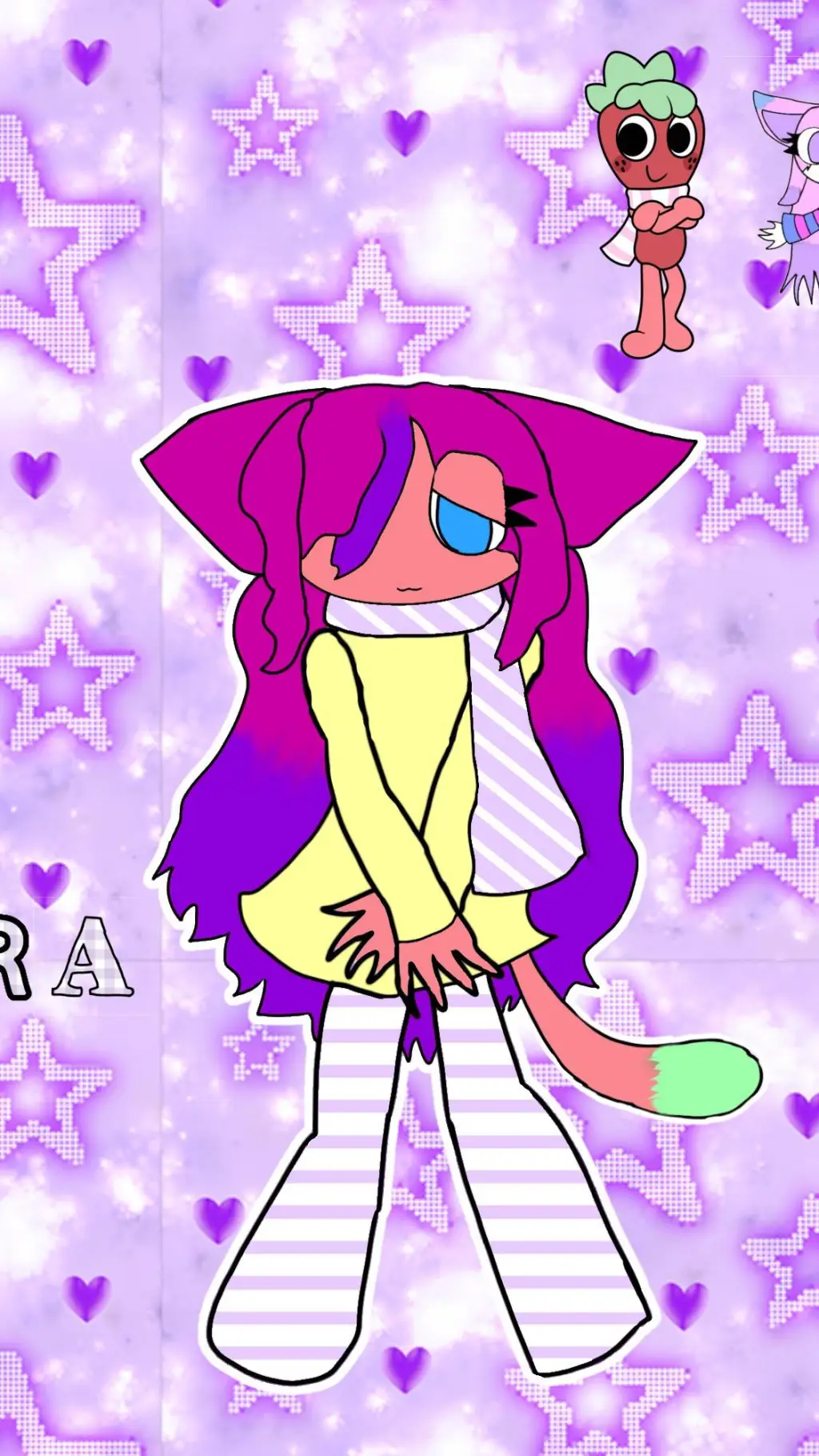 ai character: Clara starington  background