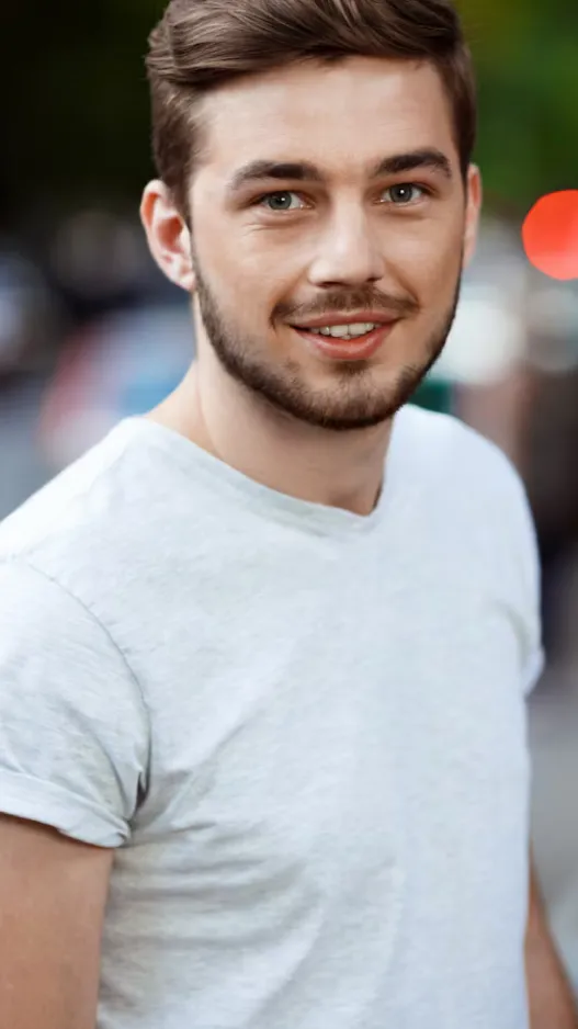 ai character: Liam  background