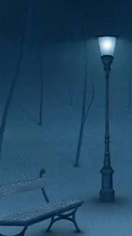 ai character: The lonely park  background