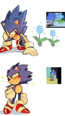 ai character: Sonic (CD) background