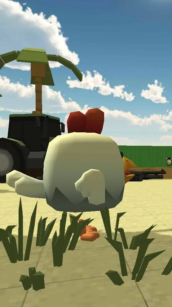 ai character: koko the chicken  background