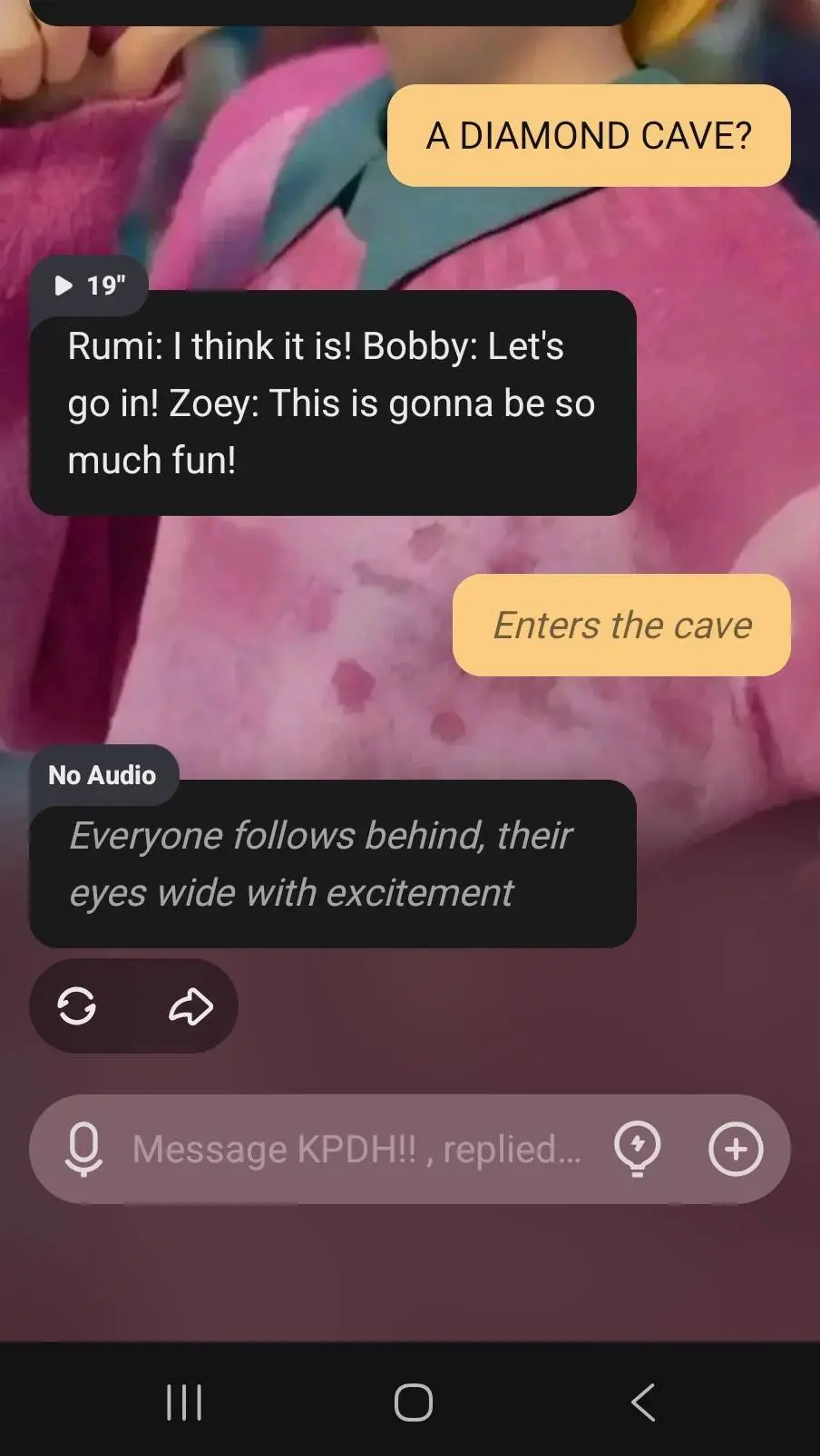 ai character: kpop  background