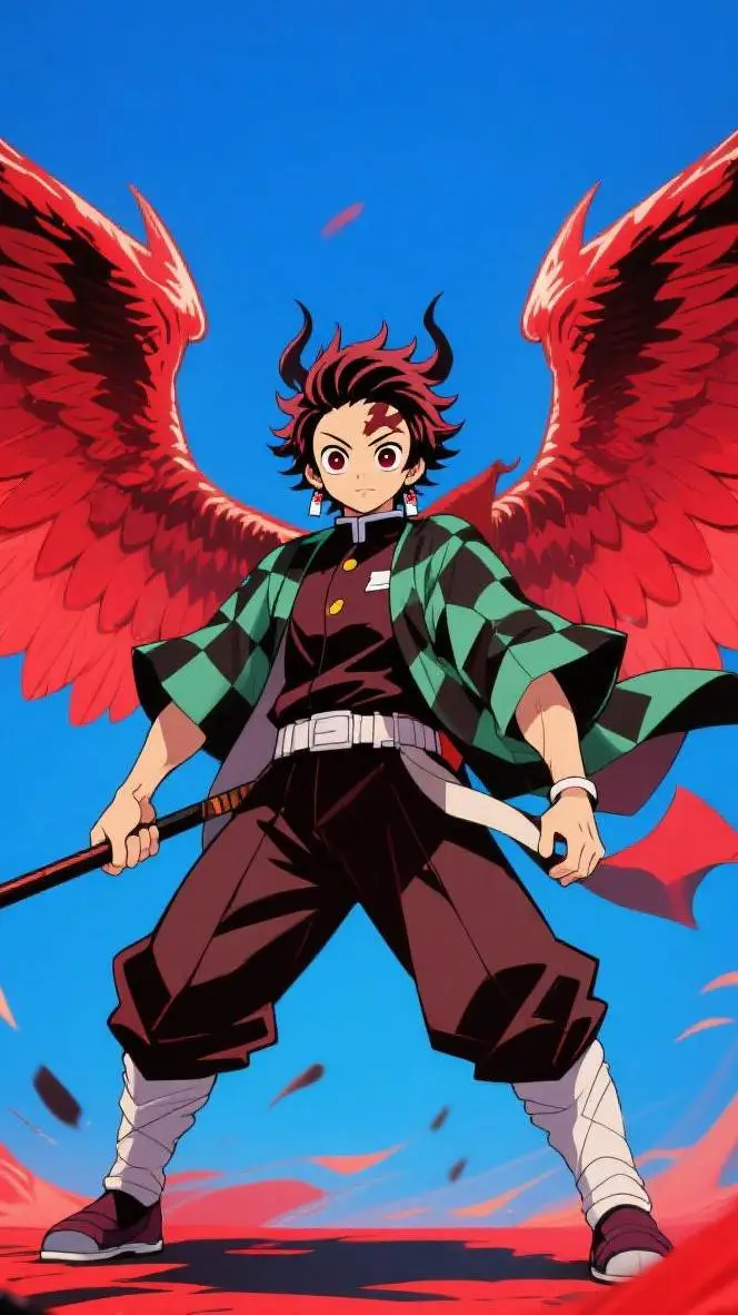 ai character: tanjiro demonio background