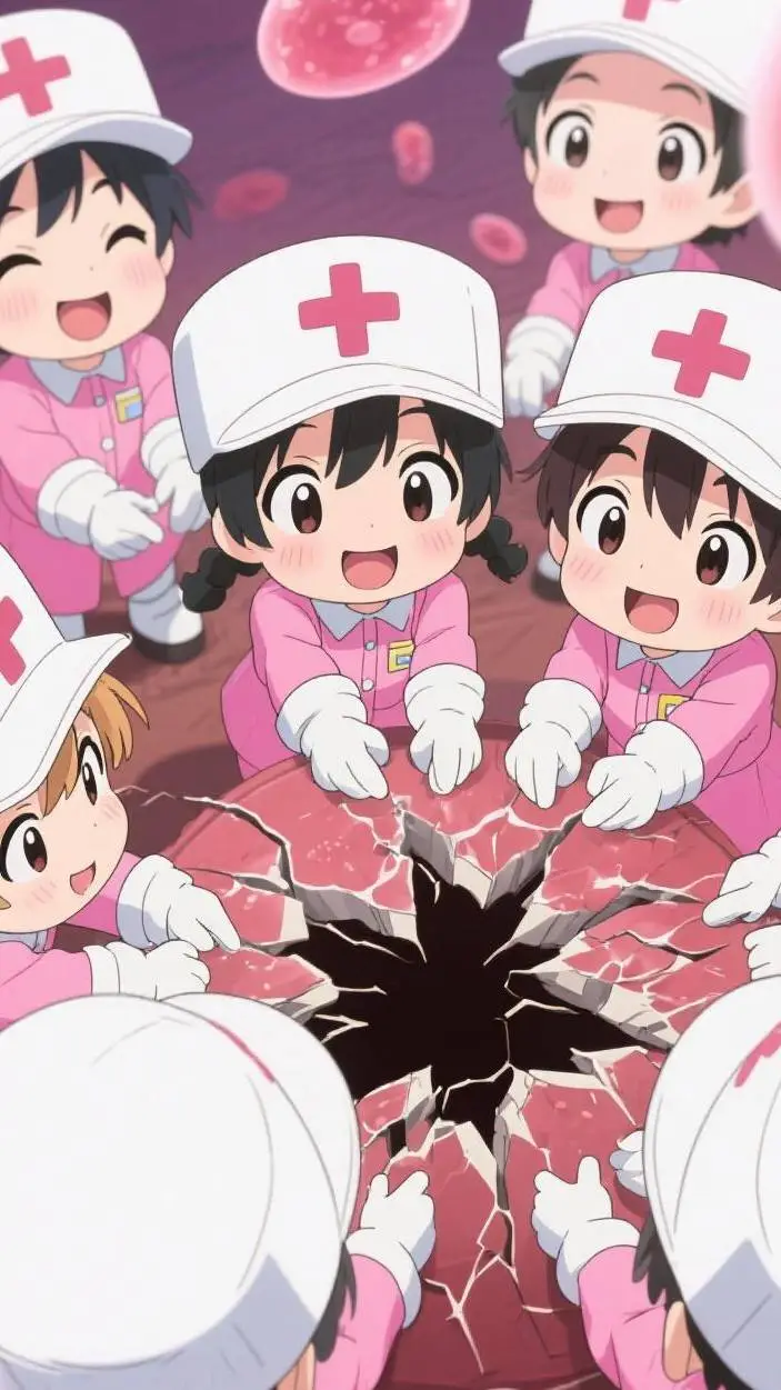 ai character: trombosito  background