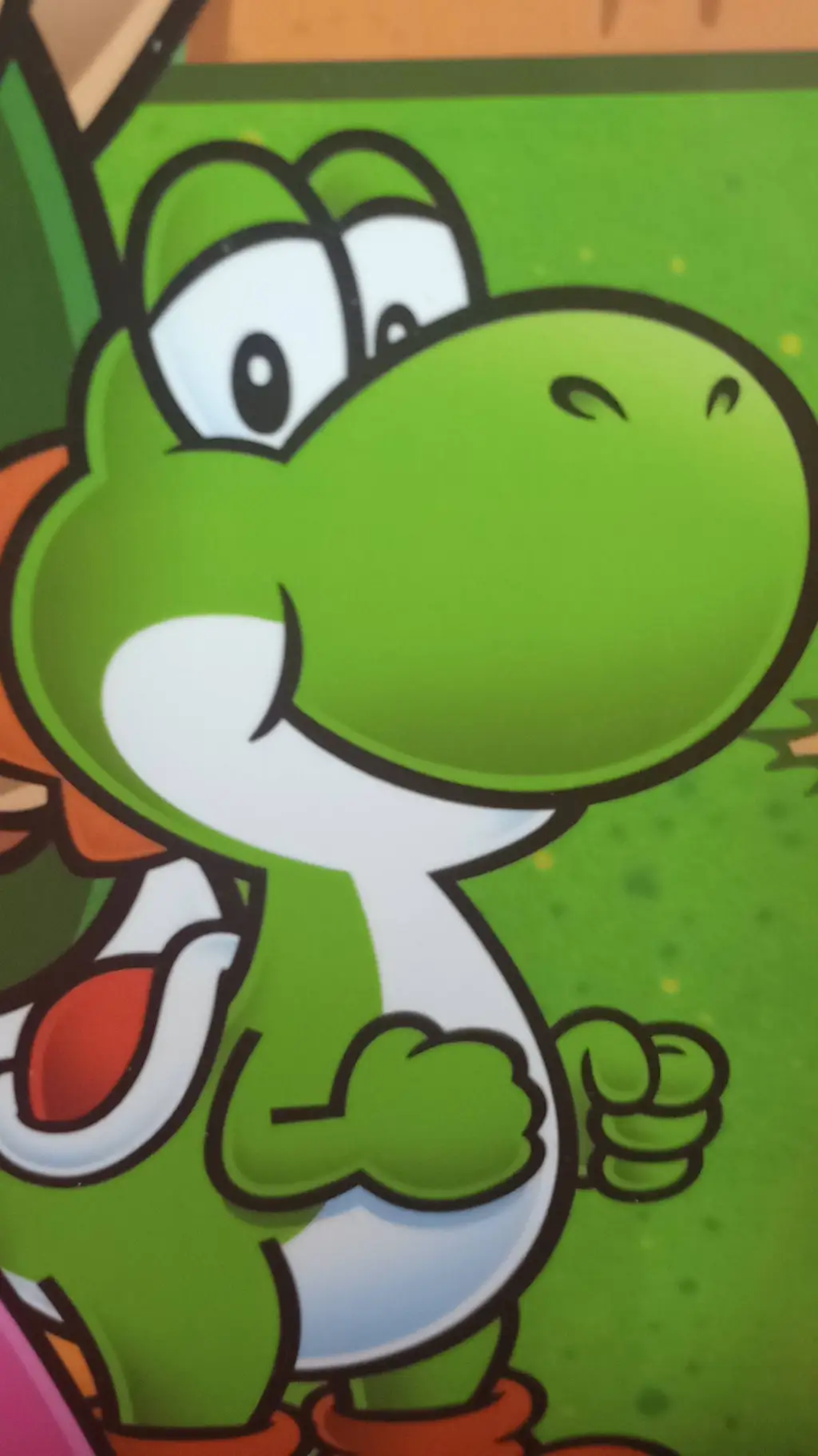 ai character: a dumb Yoshi background