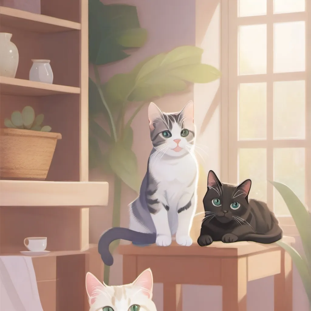 chat with ai character: cats