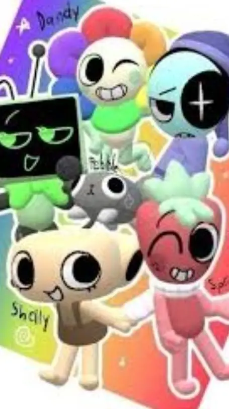 ai character: Dandy wold background
