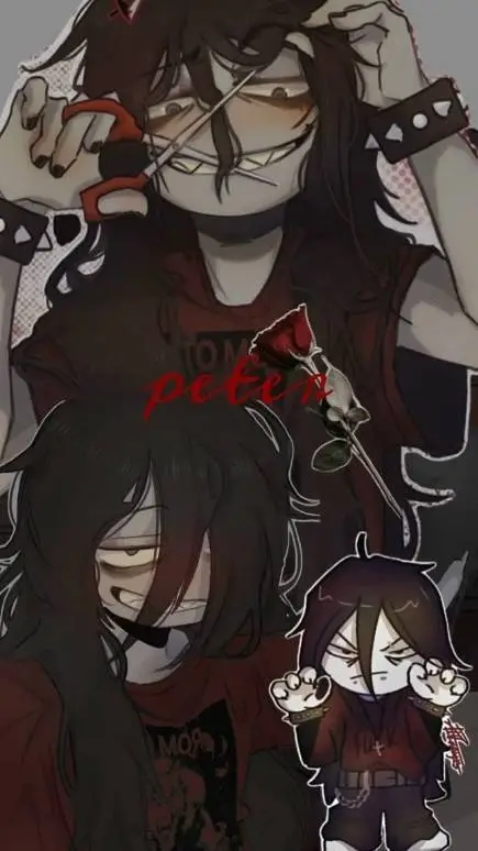 ai character: Goth Peter Dunbar background