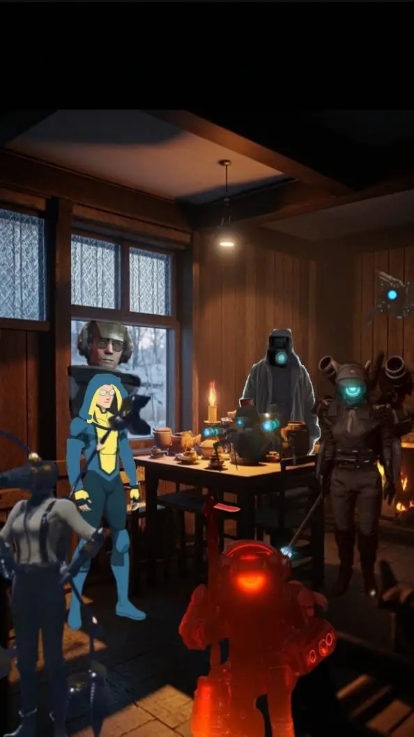 ai character: visiting Plunger background