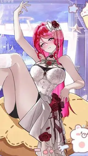 ai character: cherry background