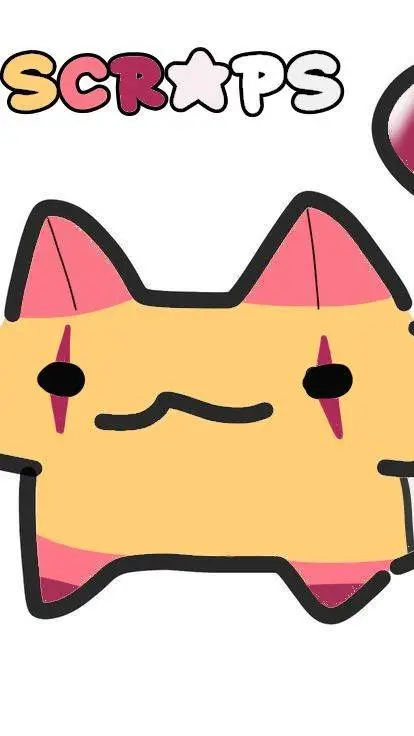 ai character: scraps cat background