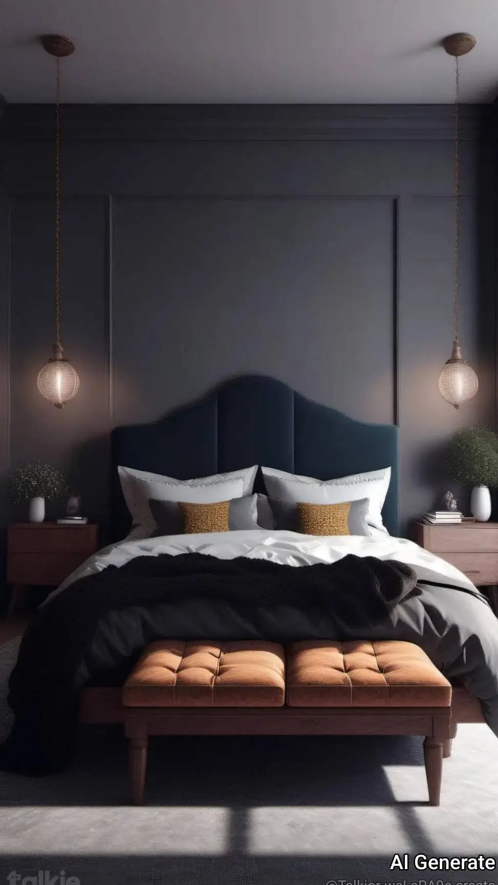 ai character: bed background