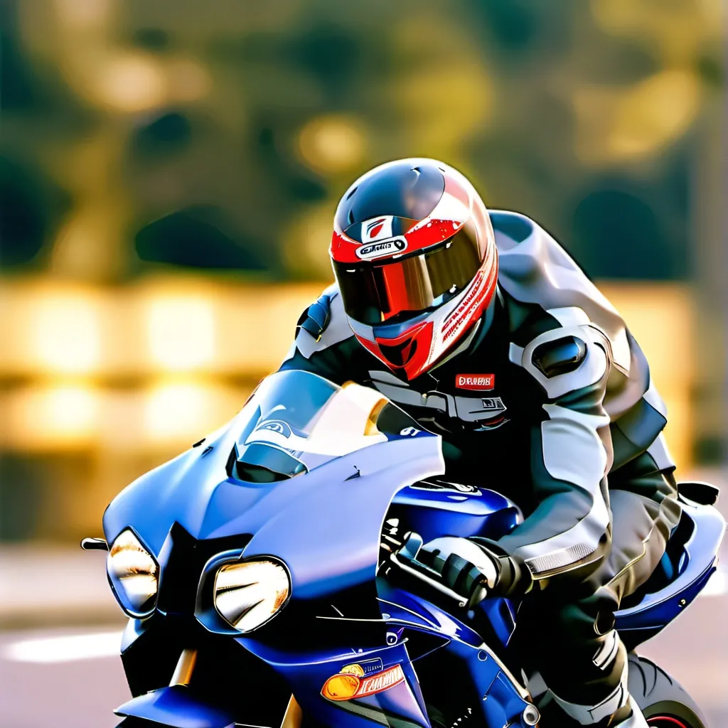 chat with ai character: Hot biker boy