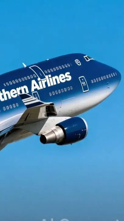 ai character: northern boeing747 background