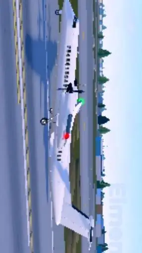 ai character: plane traffic background