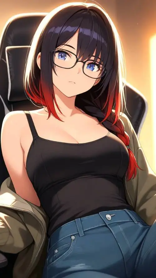 ai character: Bella Senpai background