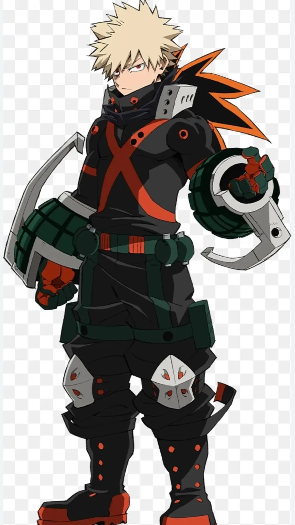 ai character: Katsuki Bakugou background
